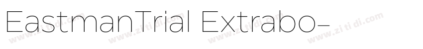 EastmanTrial Extrabo字体转换